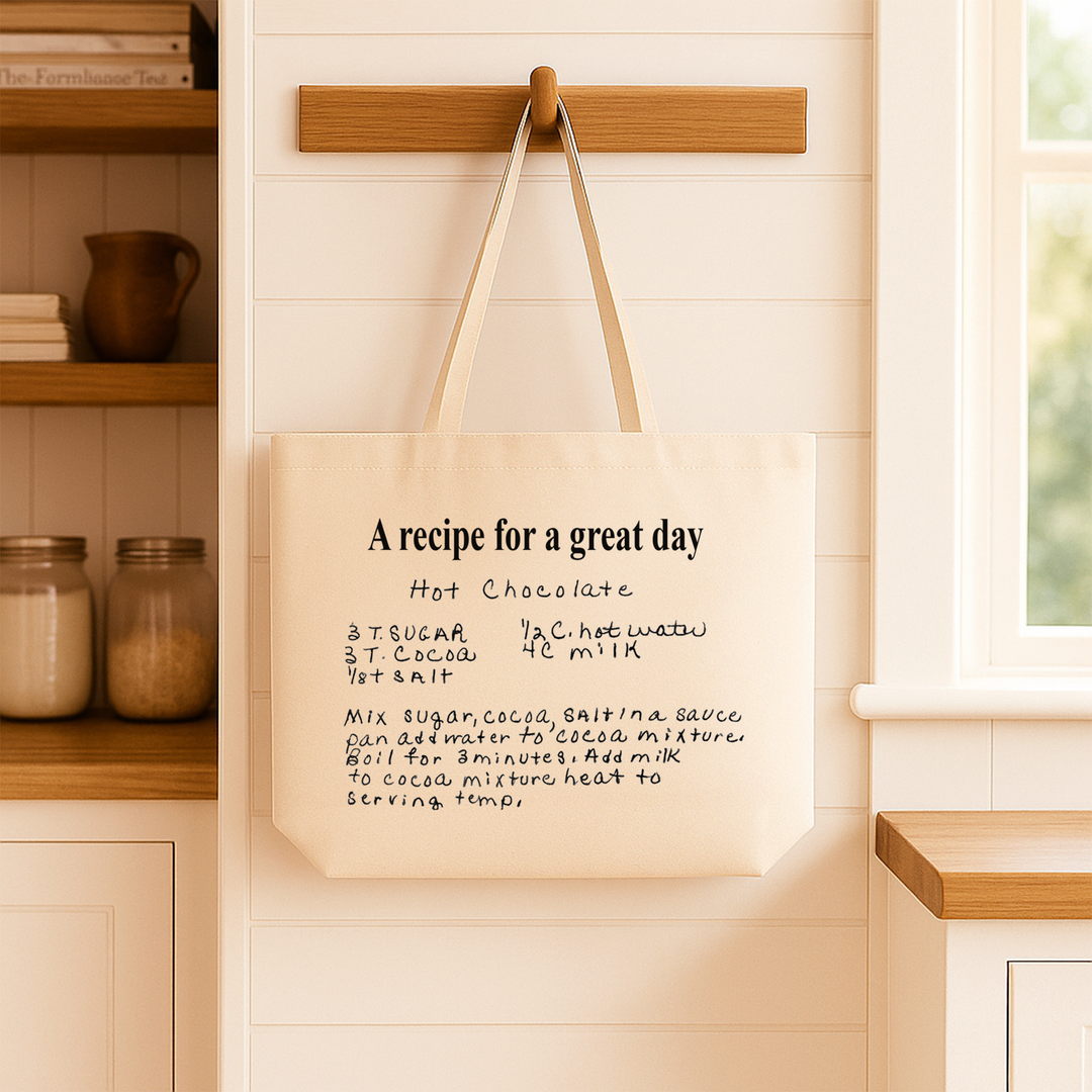 Turn Recipes and Letters into Custom Totes