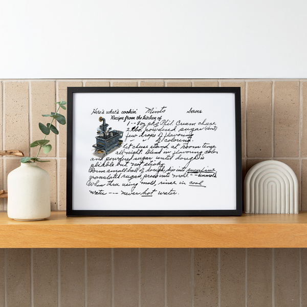 Framed Recipe Artwork