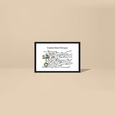 Family Recipe Framed Artwork