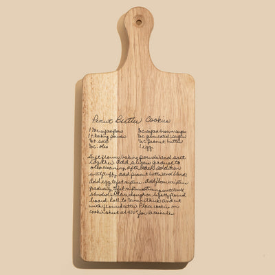 Family Recipe Cutting Board