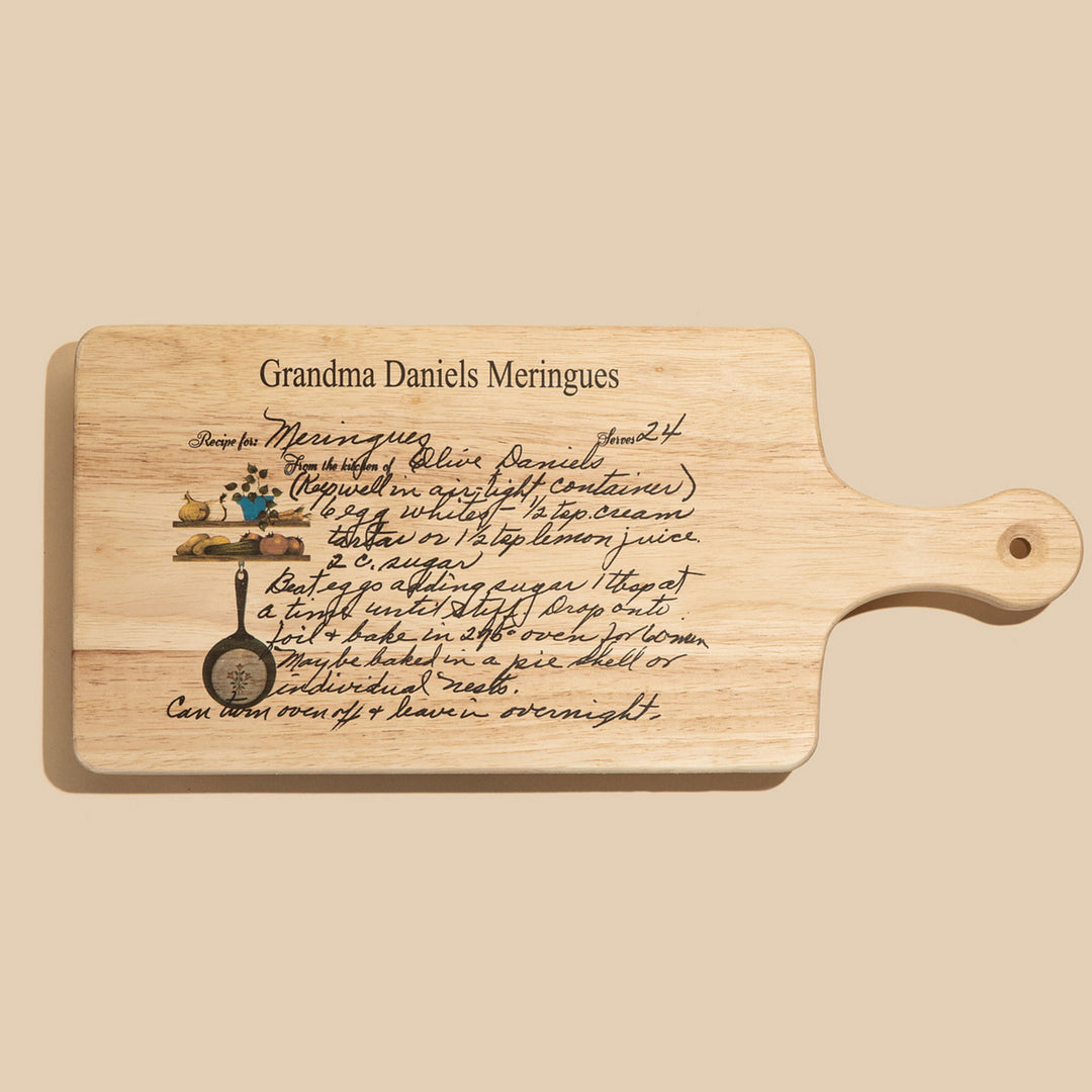 Family Recipe Cutting Board