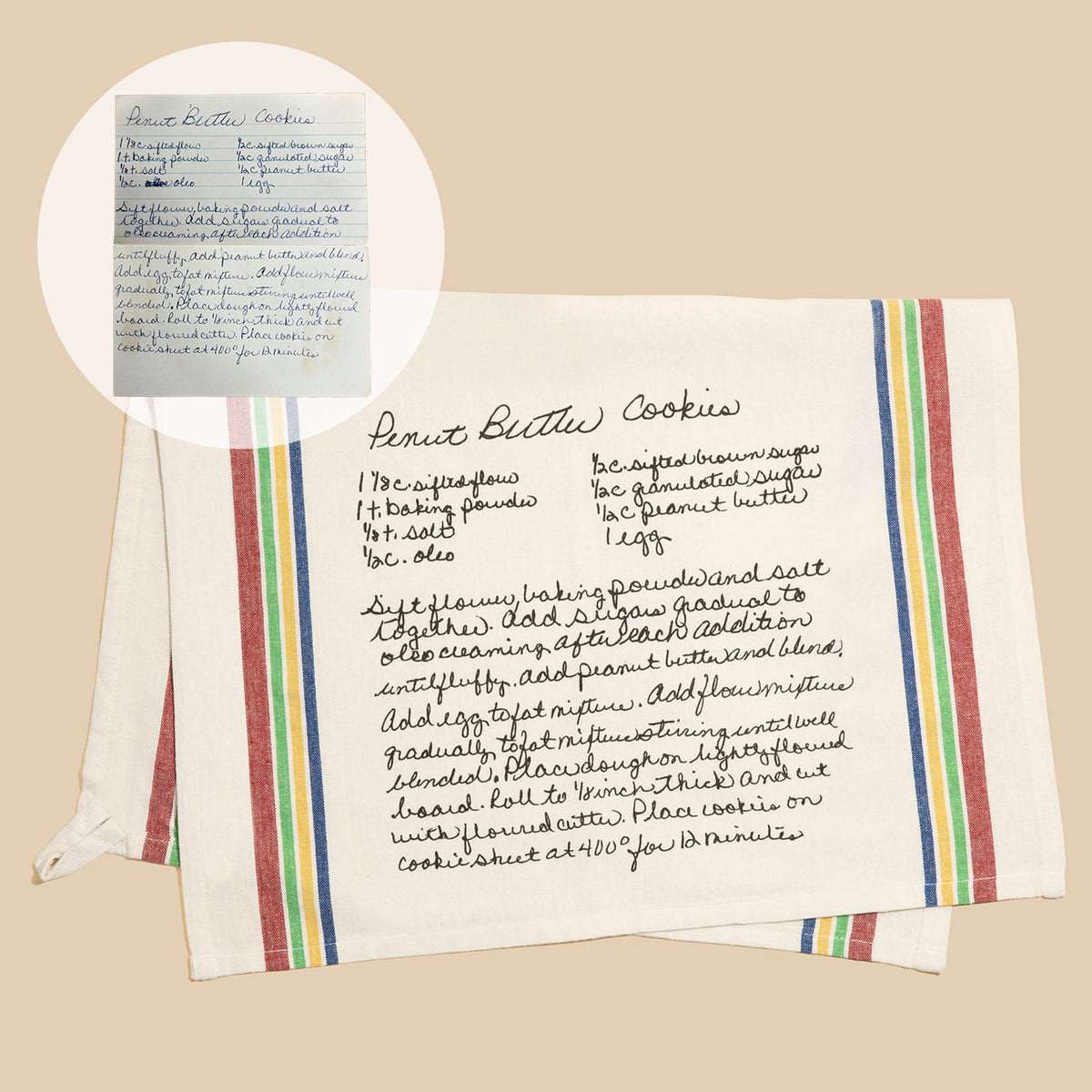Multi Striped Recipe Towel