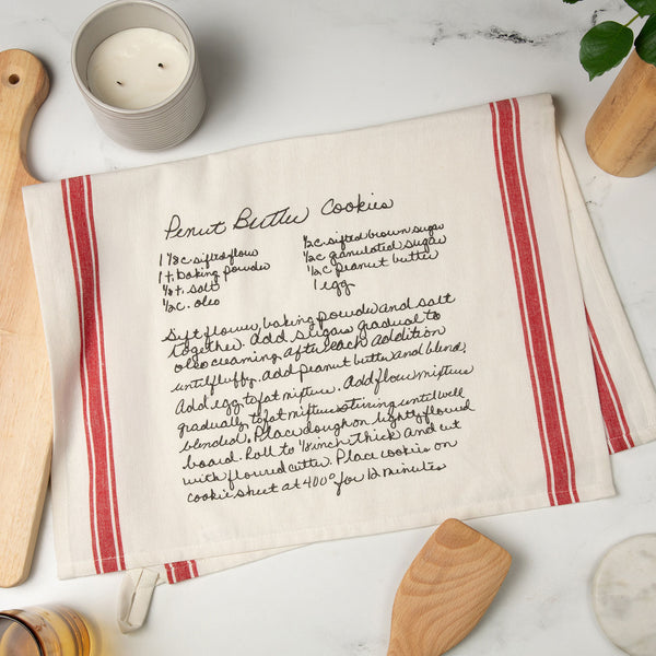 Red Striped Recipe Towel
