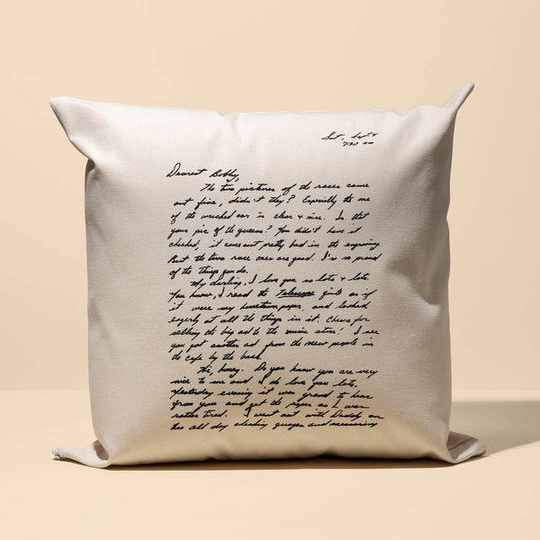 Natural Letter Decorative Pillow