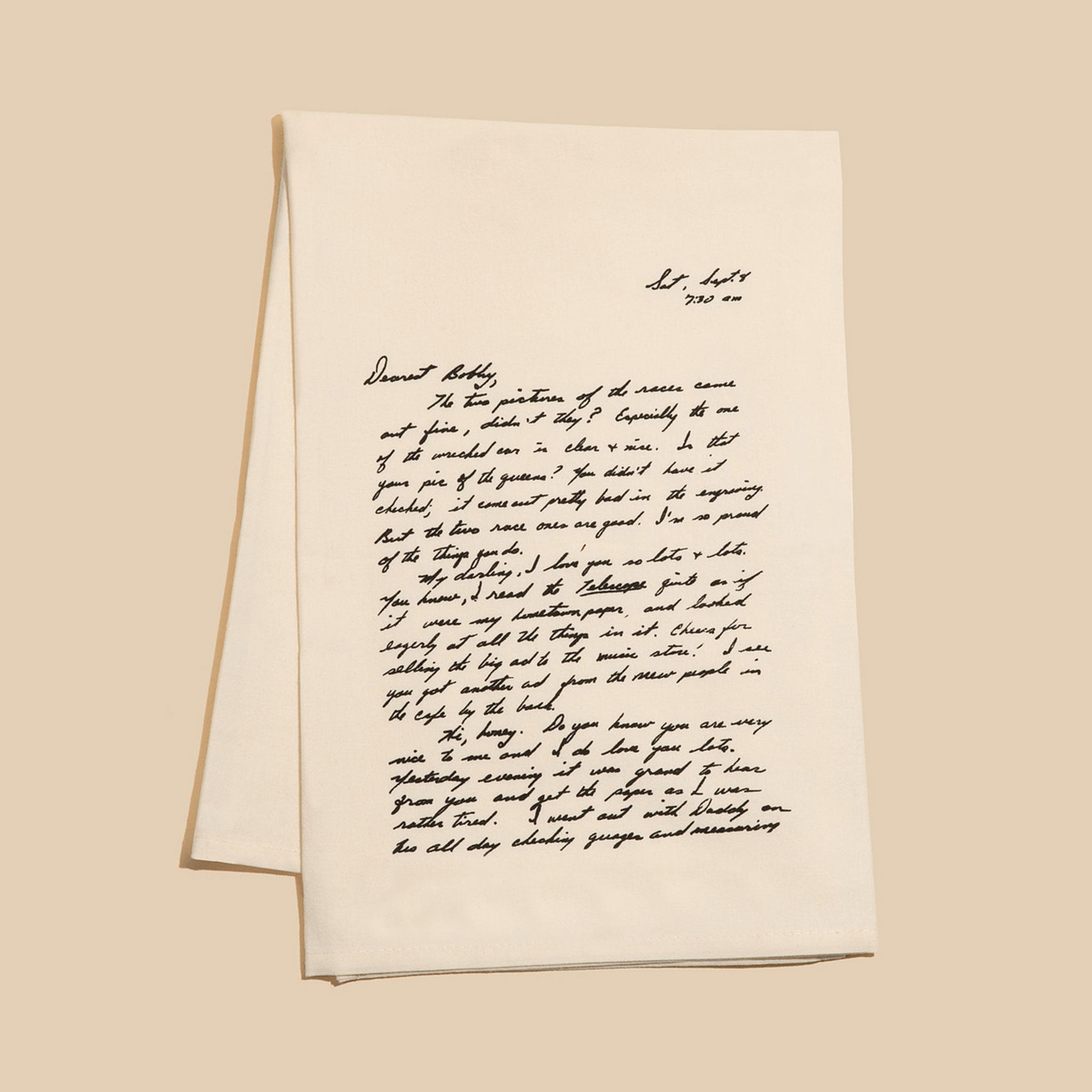 Letter Tea Towel