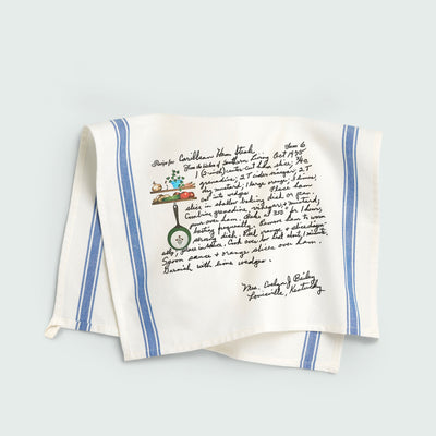 Blue Striped Letter Towel