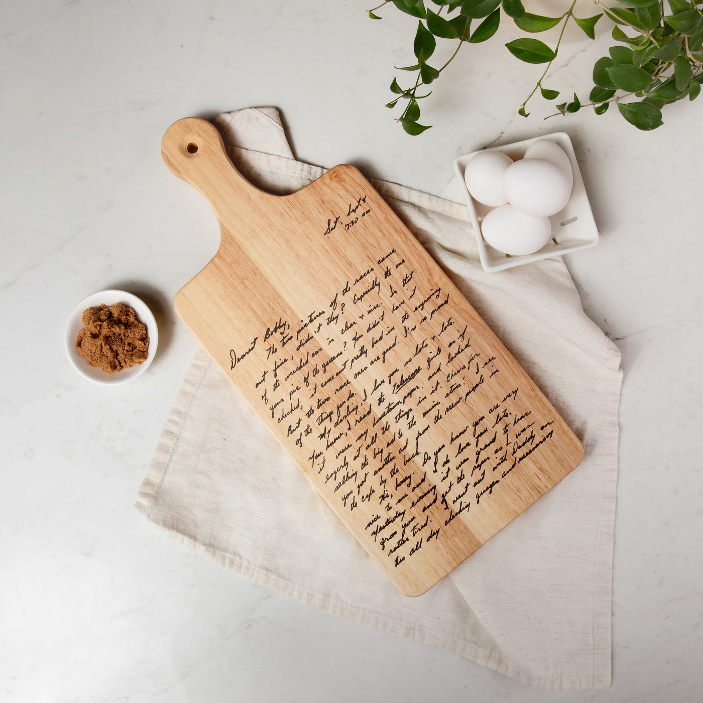 Handwritten Letters & Notes Cutting Board