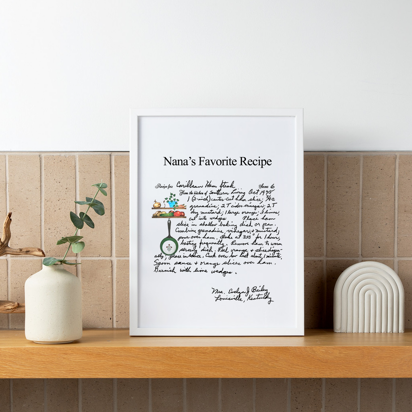 Family Recipe Framed Artwork