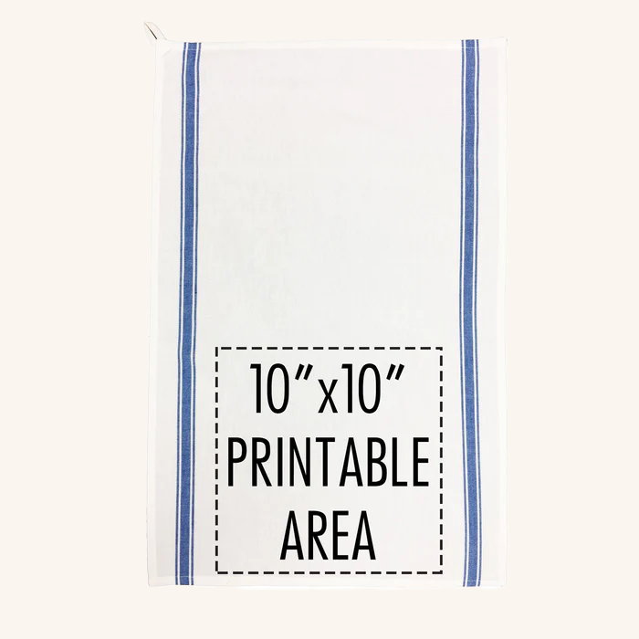 Blue Striped Recipe Towel