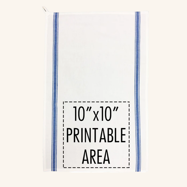 Blue Striped Recipe Towel