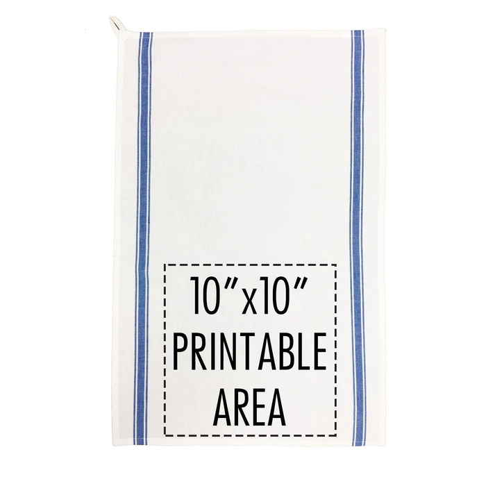 Blue Striped Letter Towel