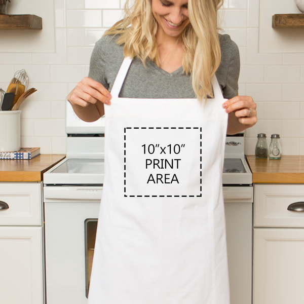 White Letter Apron