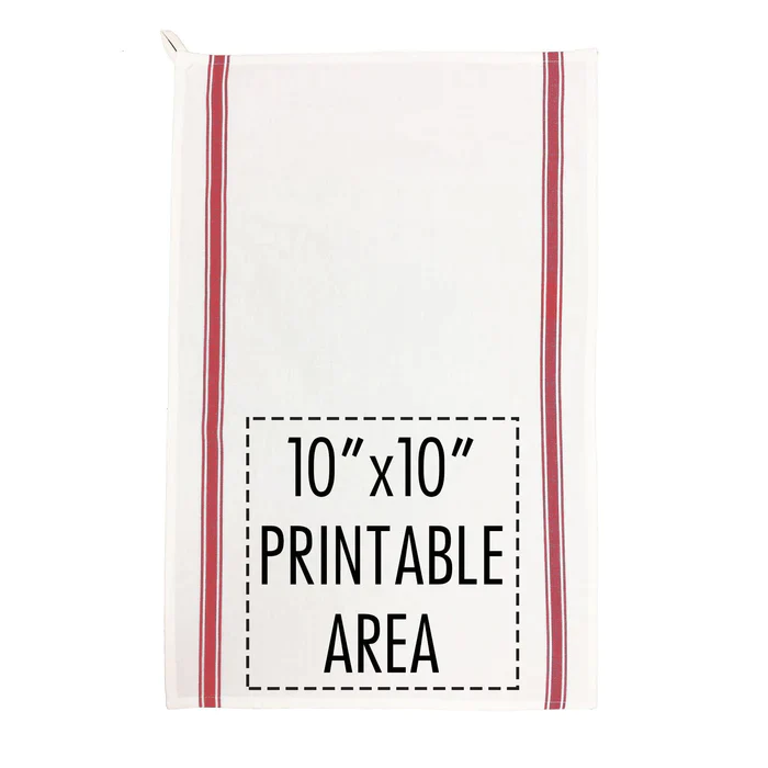 Red Striped Recipe Towel