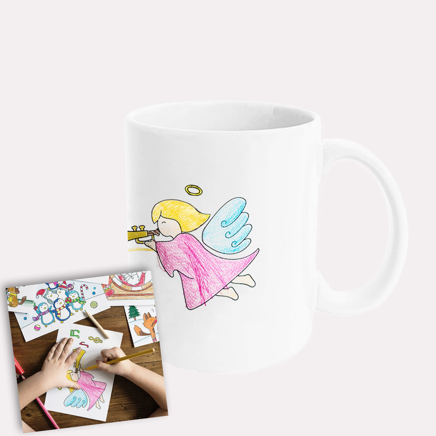 Custom Kids Artwork Ceramic Mug - The Printed Gift