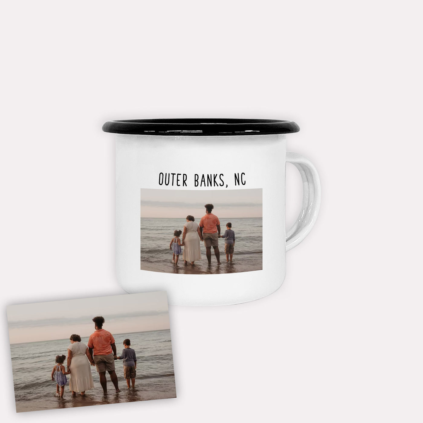 Custom Photo Enamel Mug - The Printed Gift