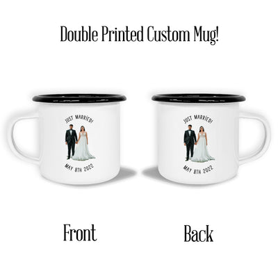 Custom Photo Enamel Mug (Background Removed) - The Printed Gift