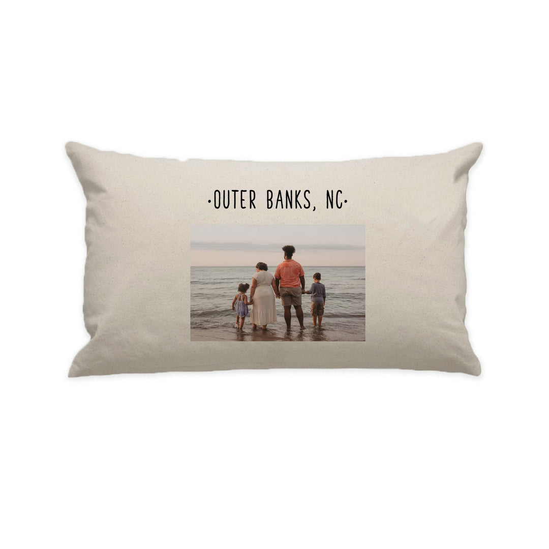 Custom Photo Natural Lumbar Pillow - The Printed Gift