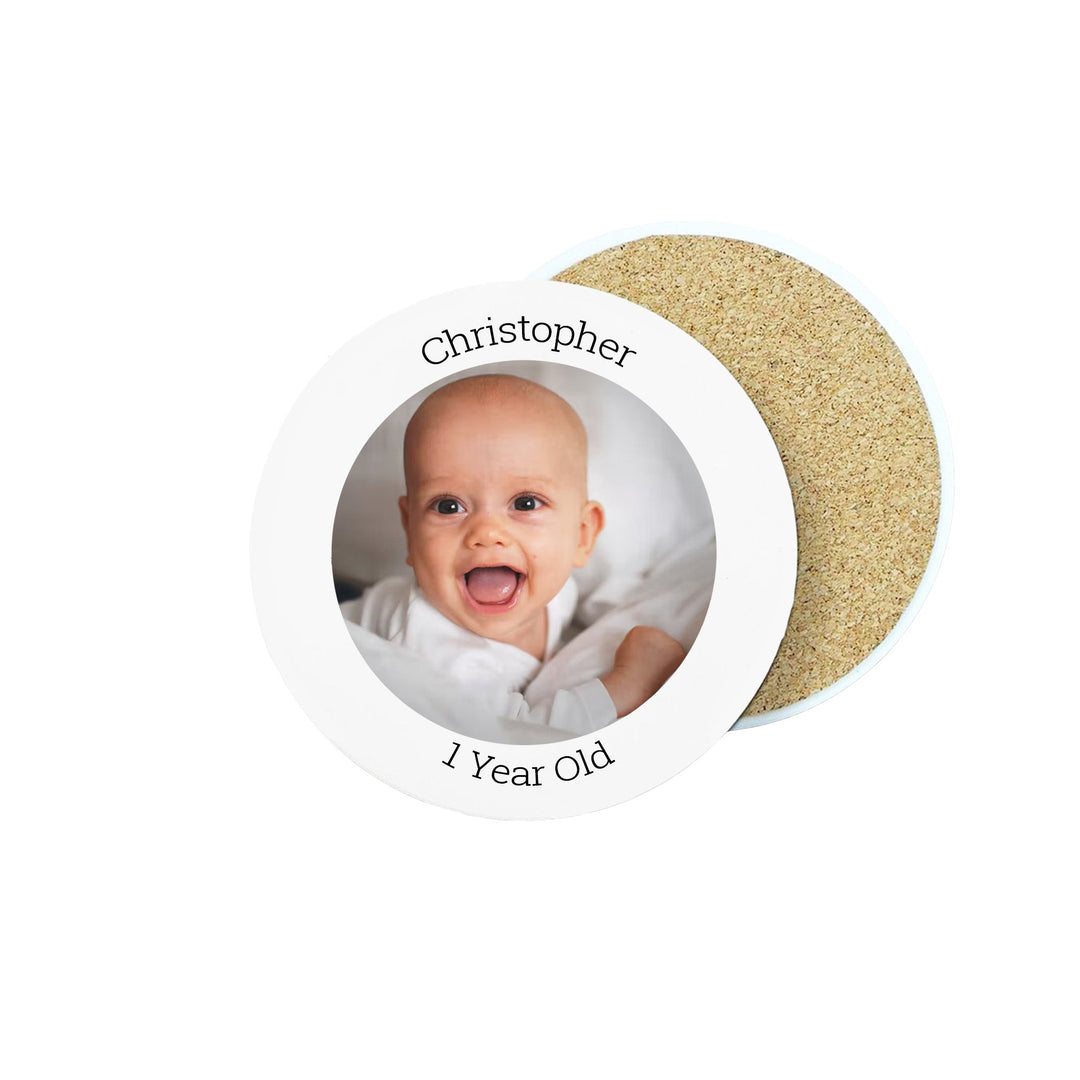 Custom Photo Round Ceramic Coaster Set - The Printed Gift