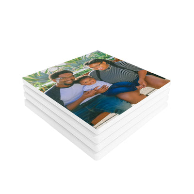 Custom Photo Square Ceramic Coaster Set - The Printed Gift