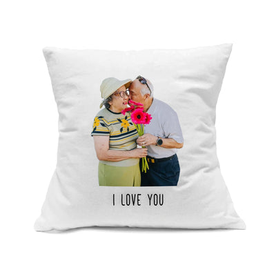 Custom Photo White Decorative Pillow (Background Removed) - The Printed Gift