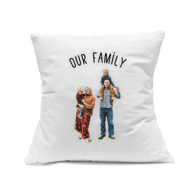 Custom Photo White Decorative Pillow (Background Removed) - The Printed Gift