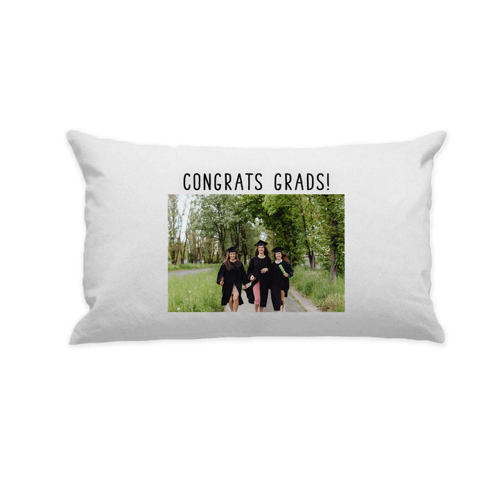 Custom Photo White Lumbar Pillow - The Printed Gift