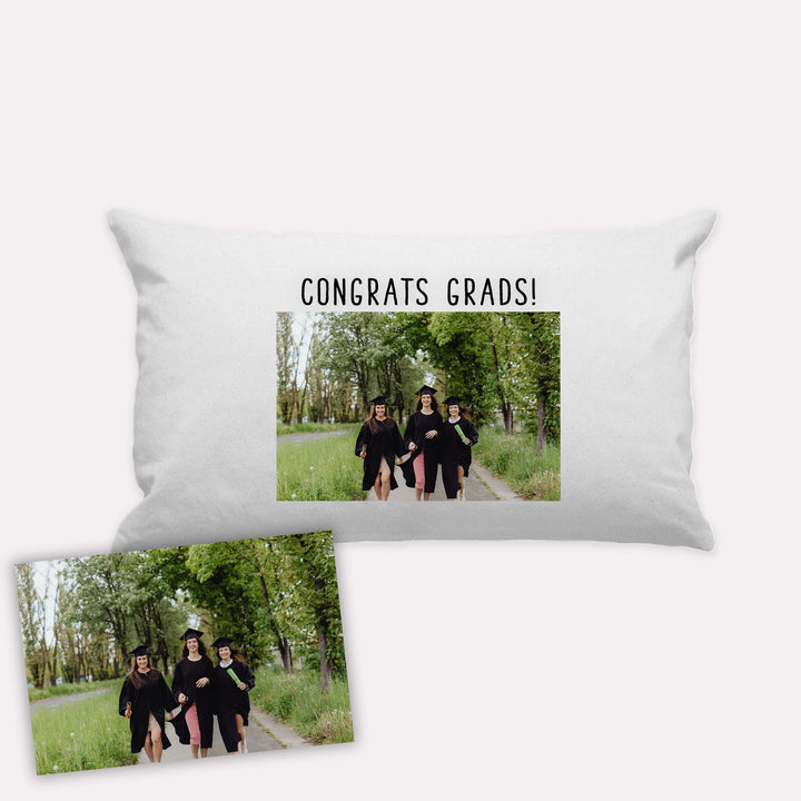 Custom Photo White Lumbar Pillow - The Printed Gift