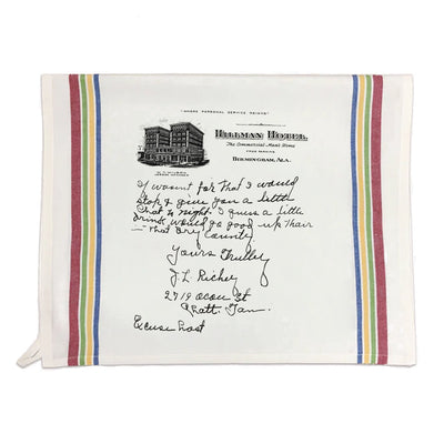 Multi Color Striped Custom Handwritten Letters Towel - The Printed Gift