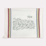 Multi Color Striped Custom Handwritten Letters Towel - The Printed Gift
