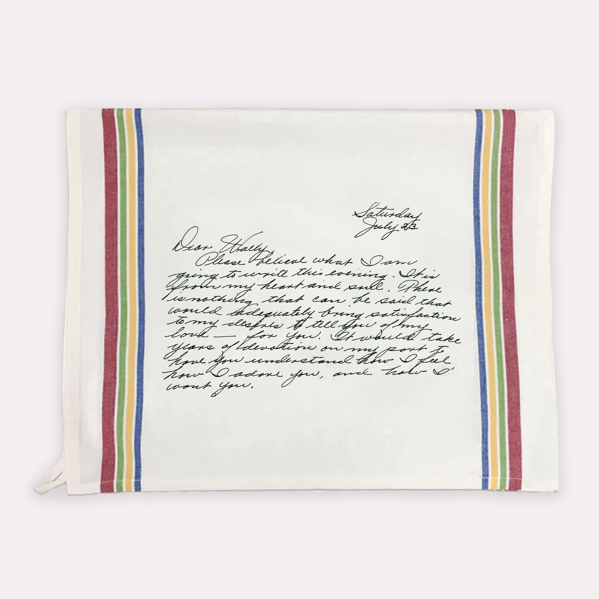 Striped Letter Towel