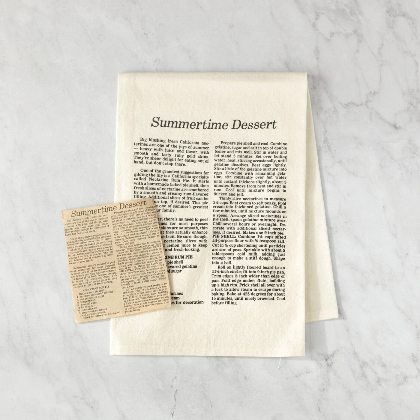 Natural Cotton Custom Family Recipe Tea Towel - The Printed Gift