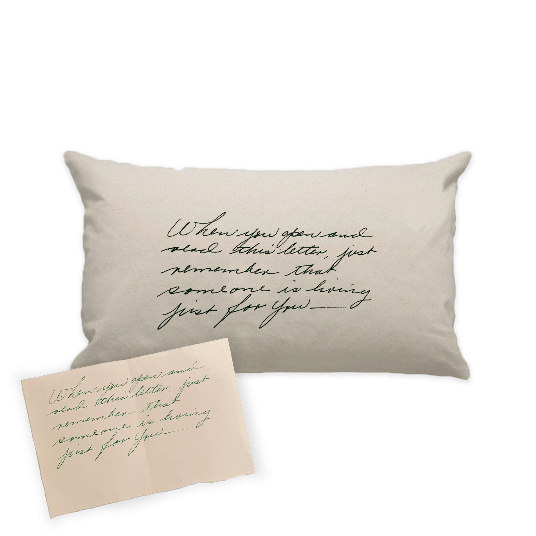Letter Lumbar Pillow