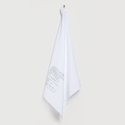 White Cotton Custom Family Recipe Tea Towel - The Printed Gift